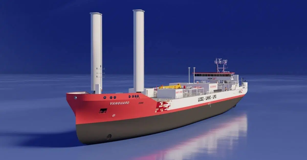 Europe’s First River-Seagoing Gas Tanker For Ammonia & CO2 Transport