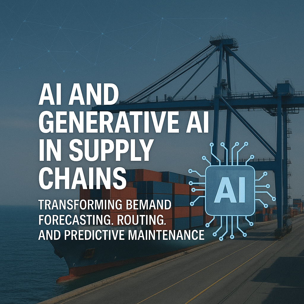 AI and Generative AI in Supply Chains: Transforming Demand Forecasting, Routing, and Predictive Maintenance