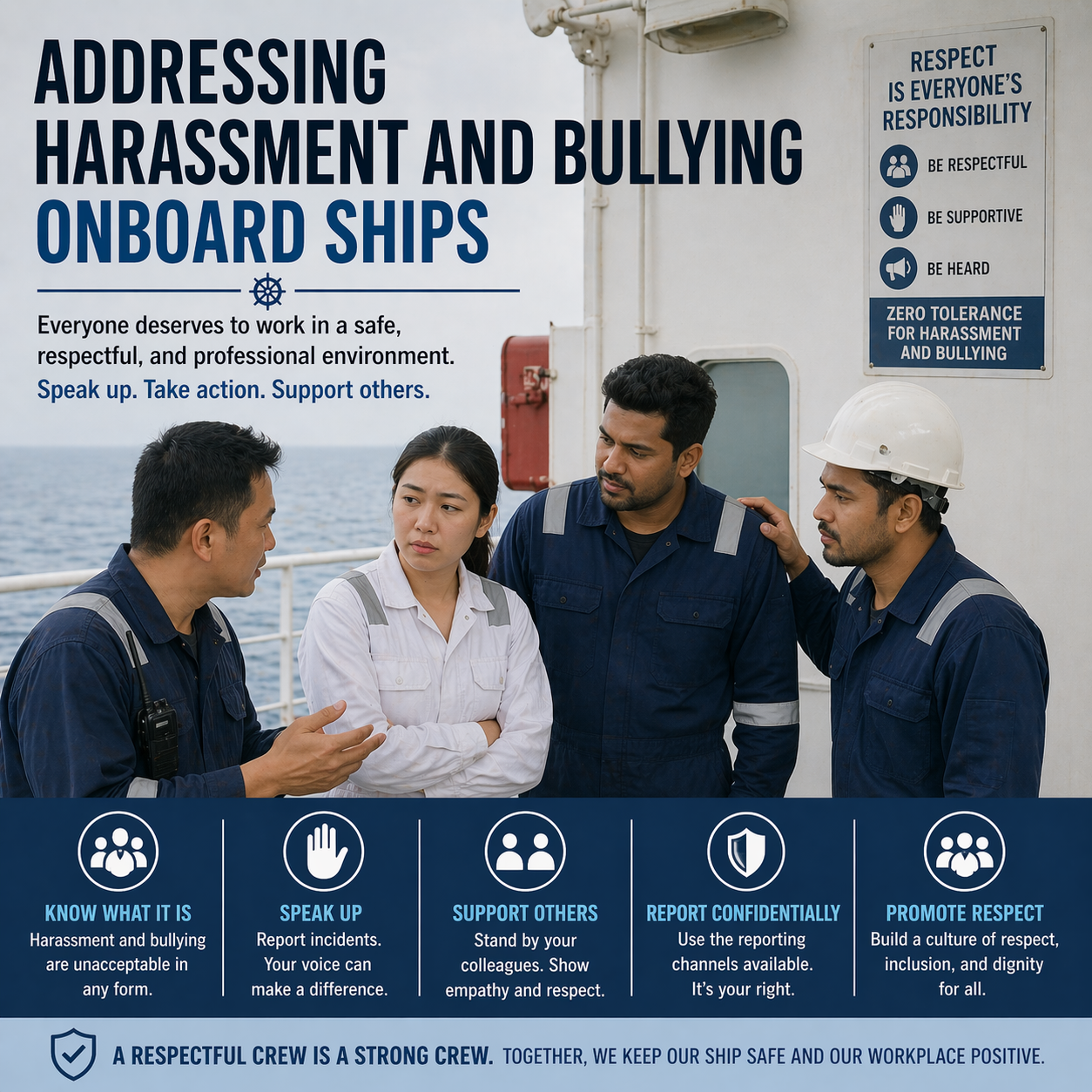 Harassment and Bullying Onboard Ships: Causes, Risks, and Solutions
