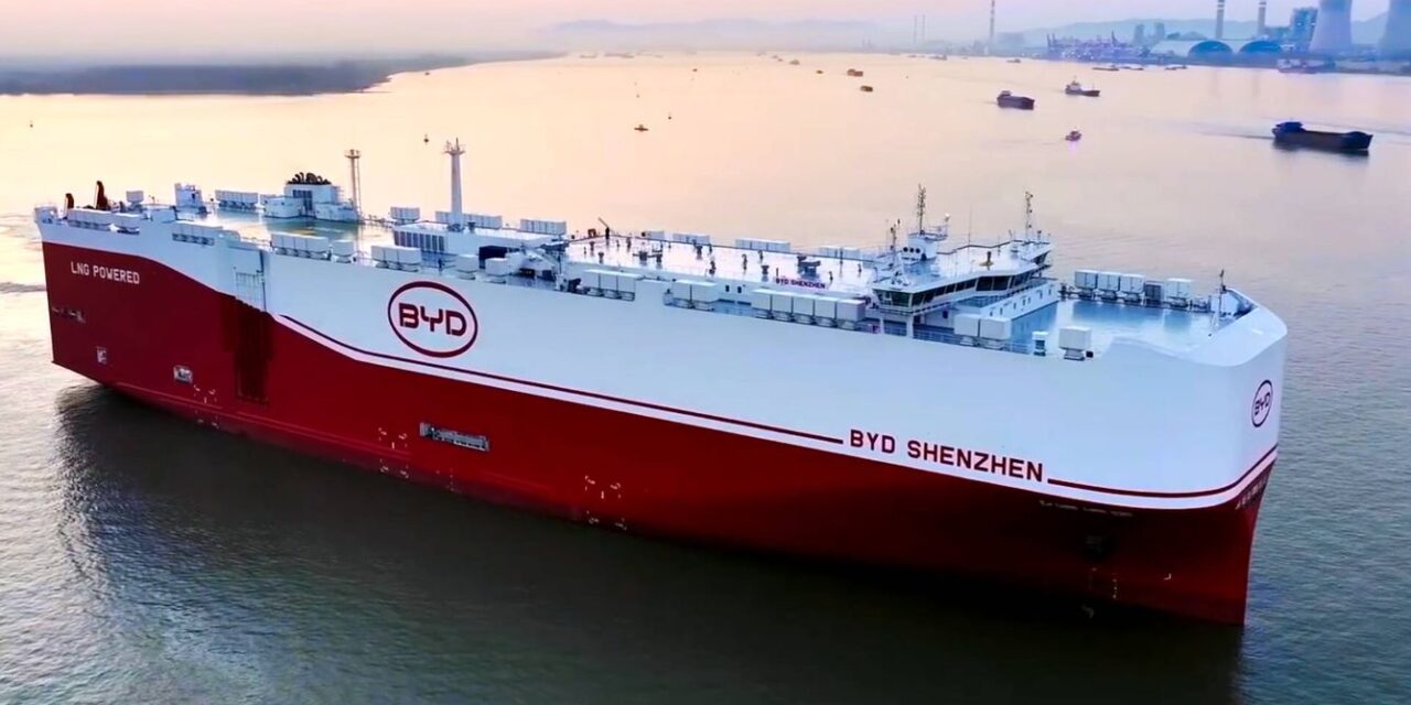 World’s Largest Car Carrier Delivered to China