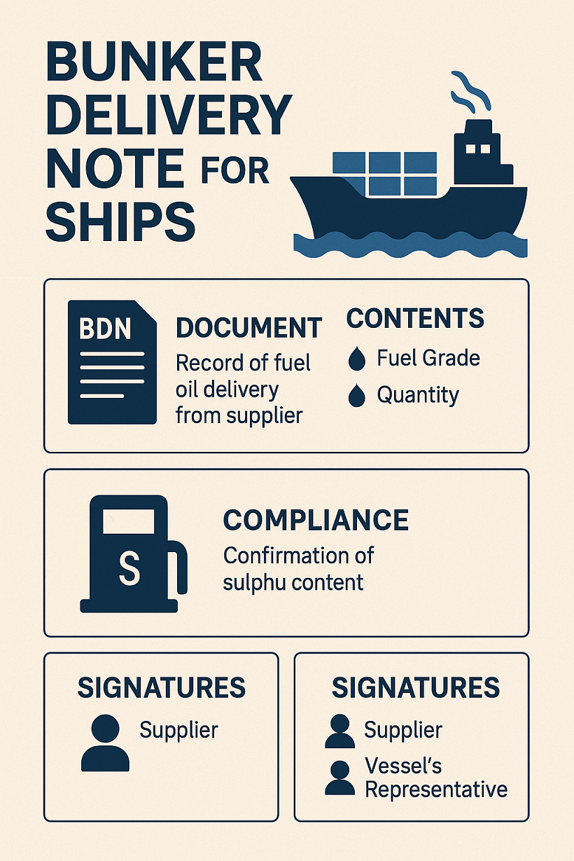 Bunker Delivery Note (BDN) in MARPOL Convention Annex VI