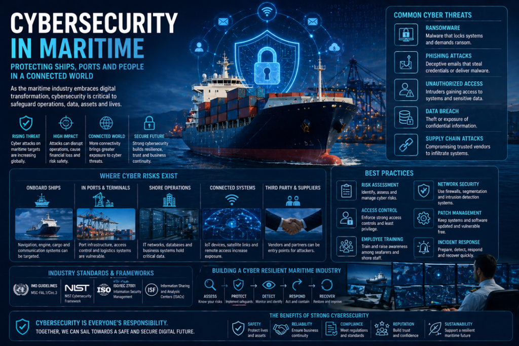 Cybersecurity in Maritime: Risks, GNSS Spoofing, Ship Hacking, and Port ...