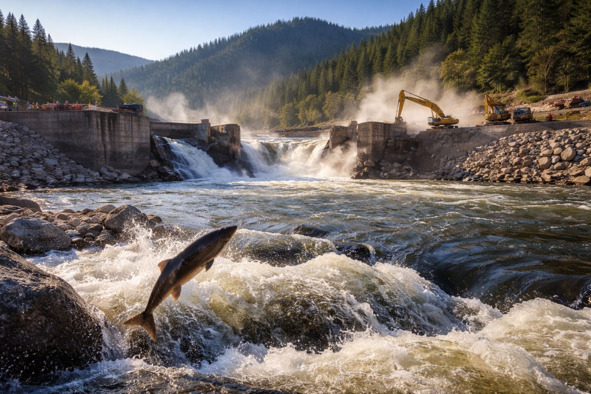 The United States dismantles dams to open up 420 miles of habitat for salmon