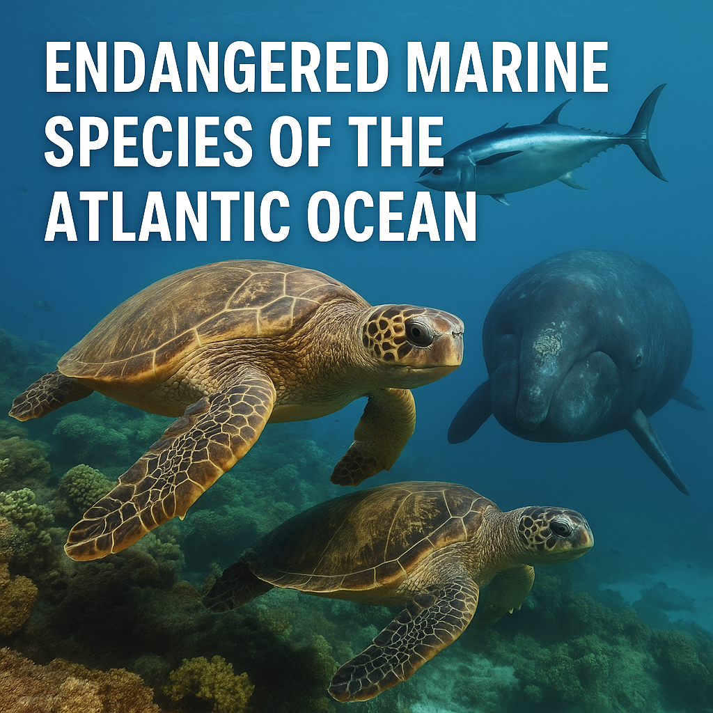 Endangered Marine Species of the Atlantic Ocean: A Dive into Conservation Challenges and Solutions