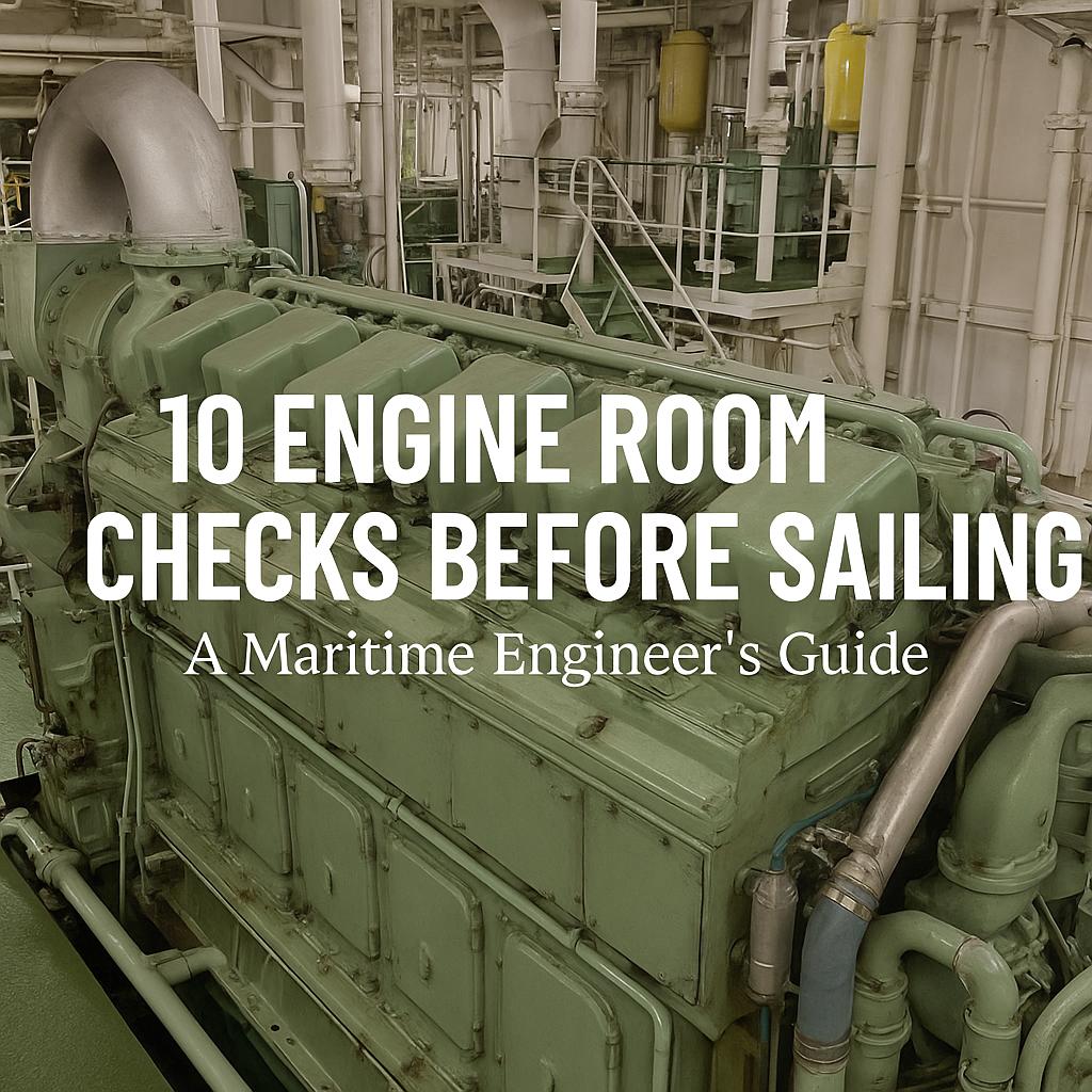 10 Engine Room Checks Before Sailing – A Maritime Engineer’s Guide