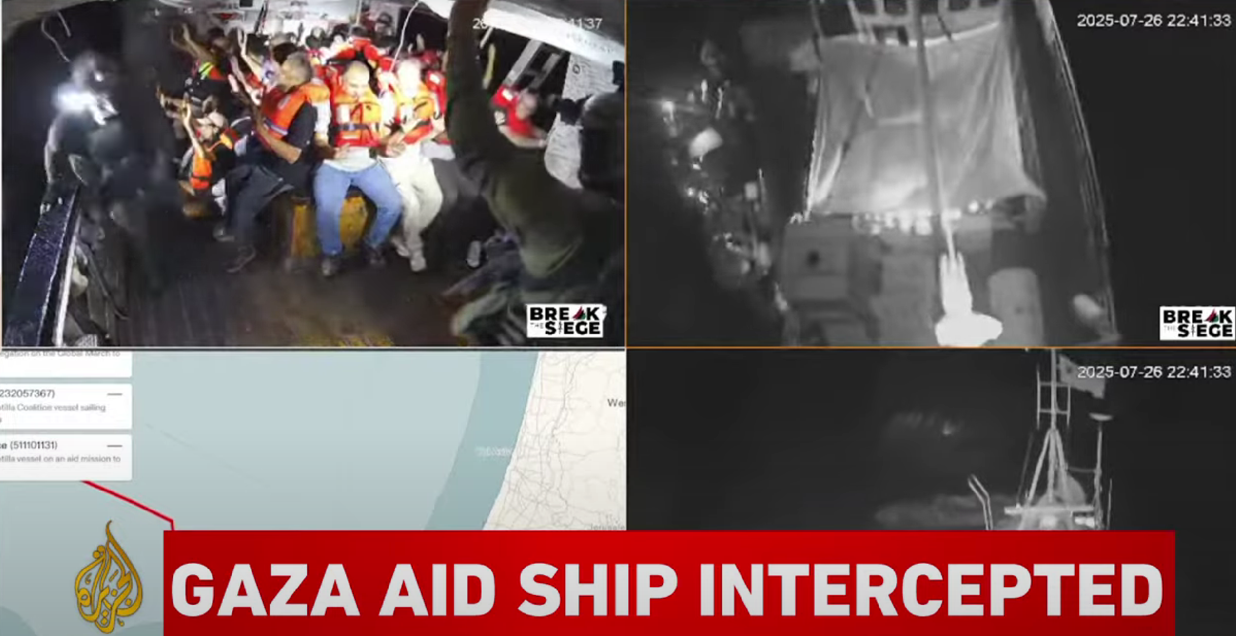 Israel Strikes Gaza-Bound Vessel Transporting Critical Humanitarian Aid