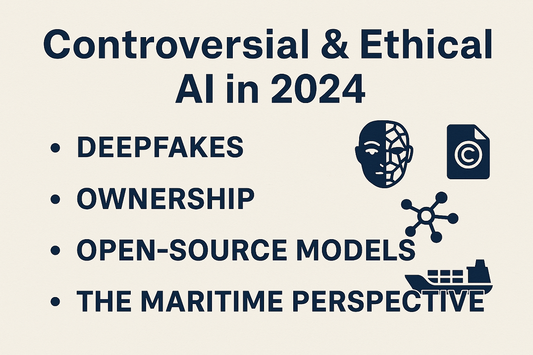 Controversial & Ethical AI in 2024: Deepfakes, Ownership, Open-Source Models & the Maritime Perspective