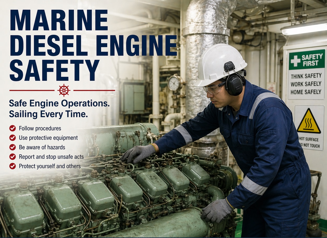 Marine Diesel Engine Safety: Protecting People, Ships, and Seas