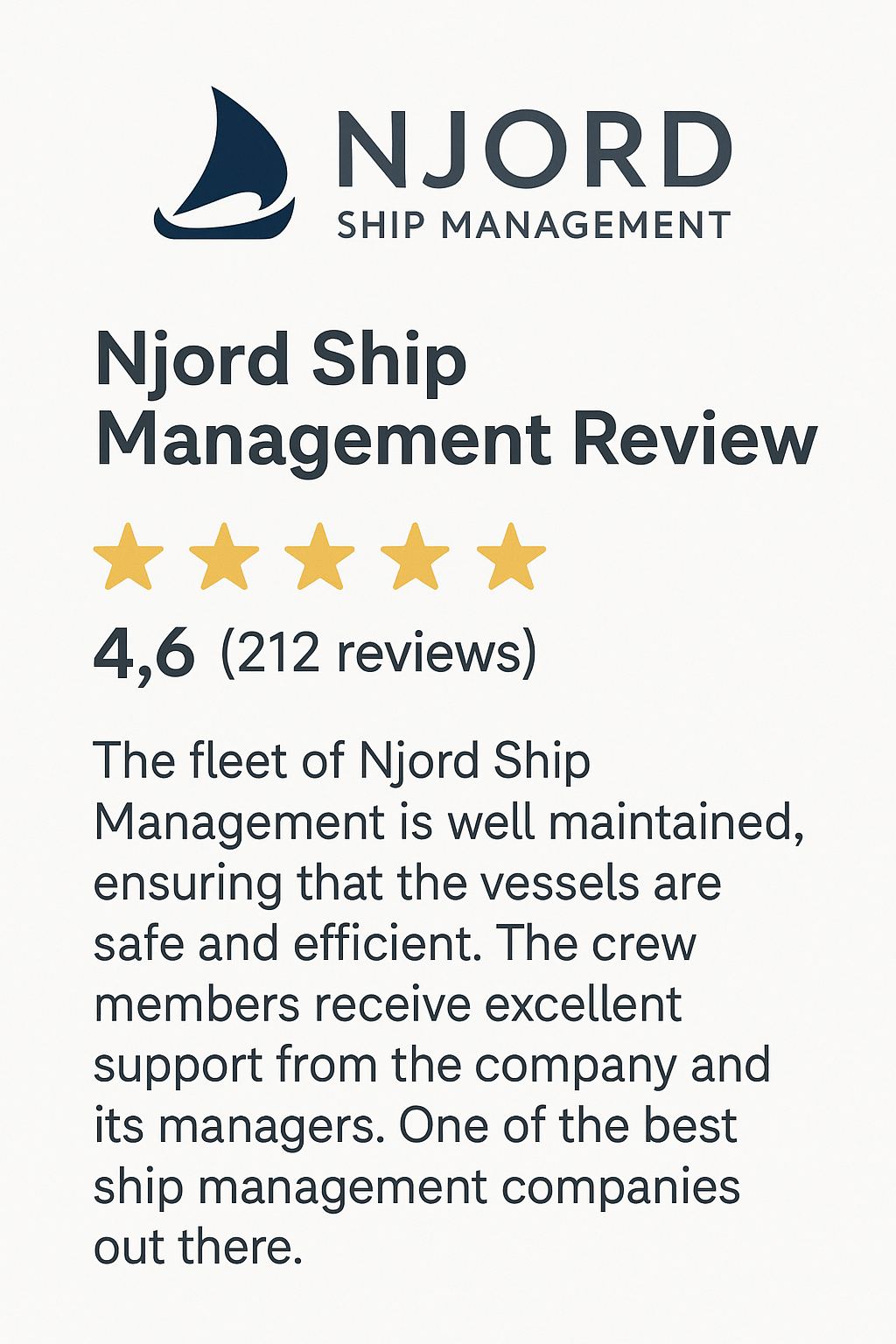 Njord Ship Management Review: Services, Fleets, and Global Reach