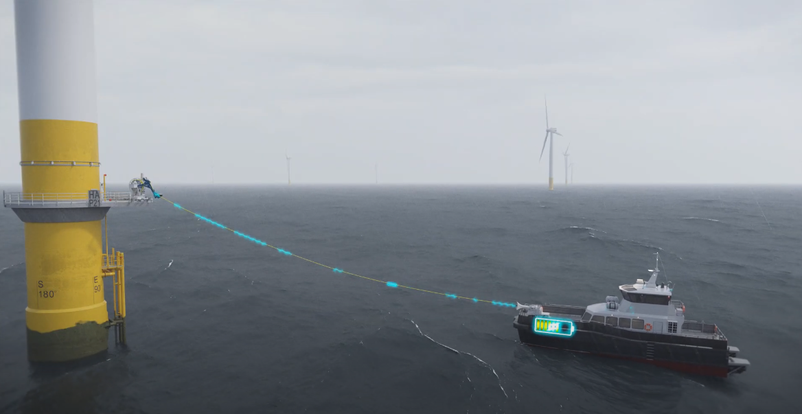 World’s First Offshore Vessel Charging Points to Be Installed on UK Wind Farms