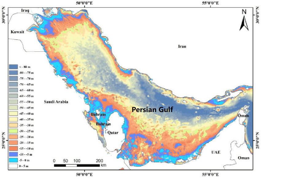 Exploring the Depths of the Persian Gulf: A Geographical Analysis