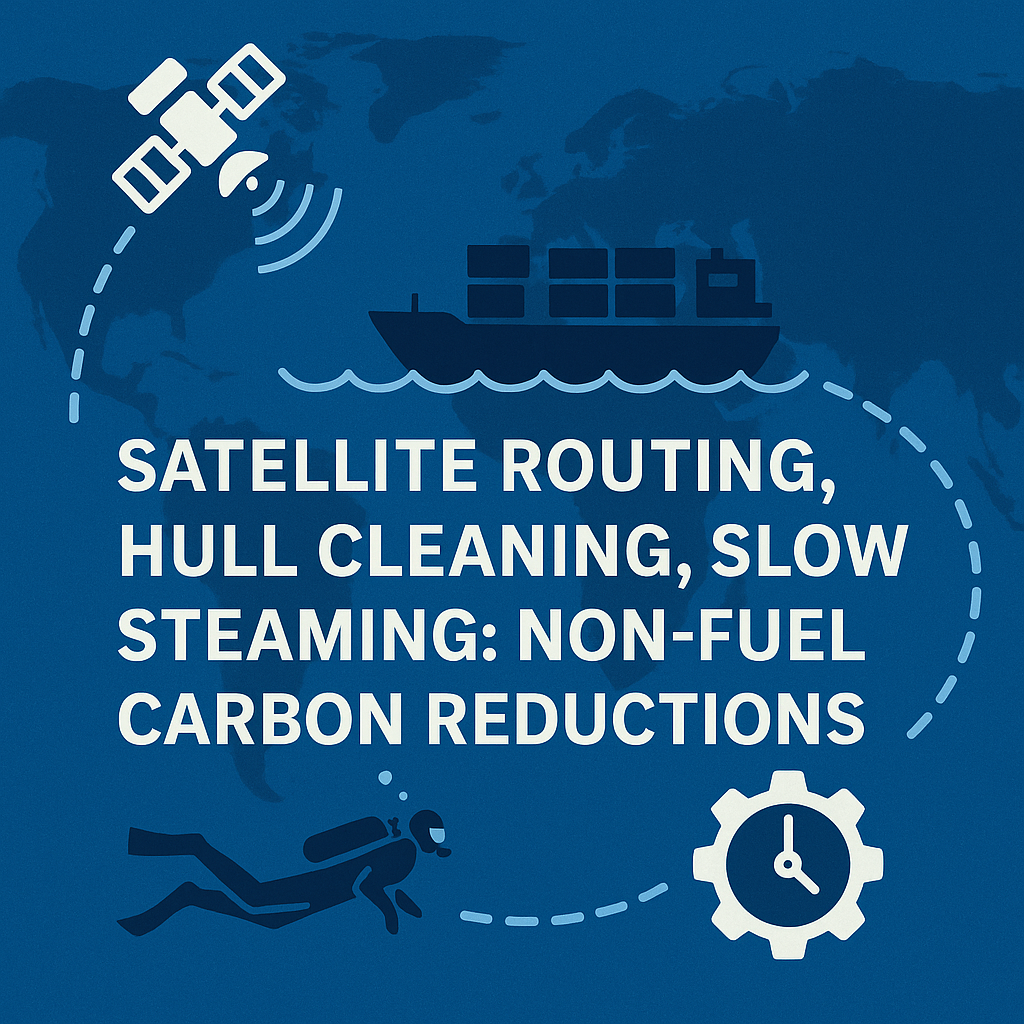 Satellite Routing, Hull Cleaning, Slow Steaming: Non-Fuel Carbon Reductions