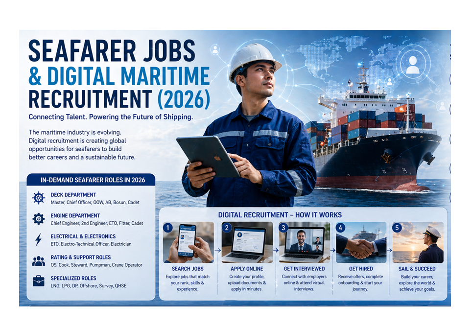 Seafarer Jobs and Digital Maritime Recruitment (2026): How Careers Are Changing at Sea