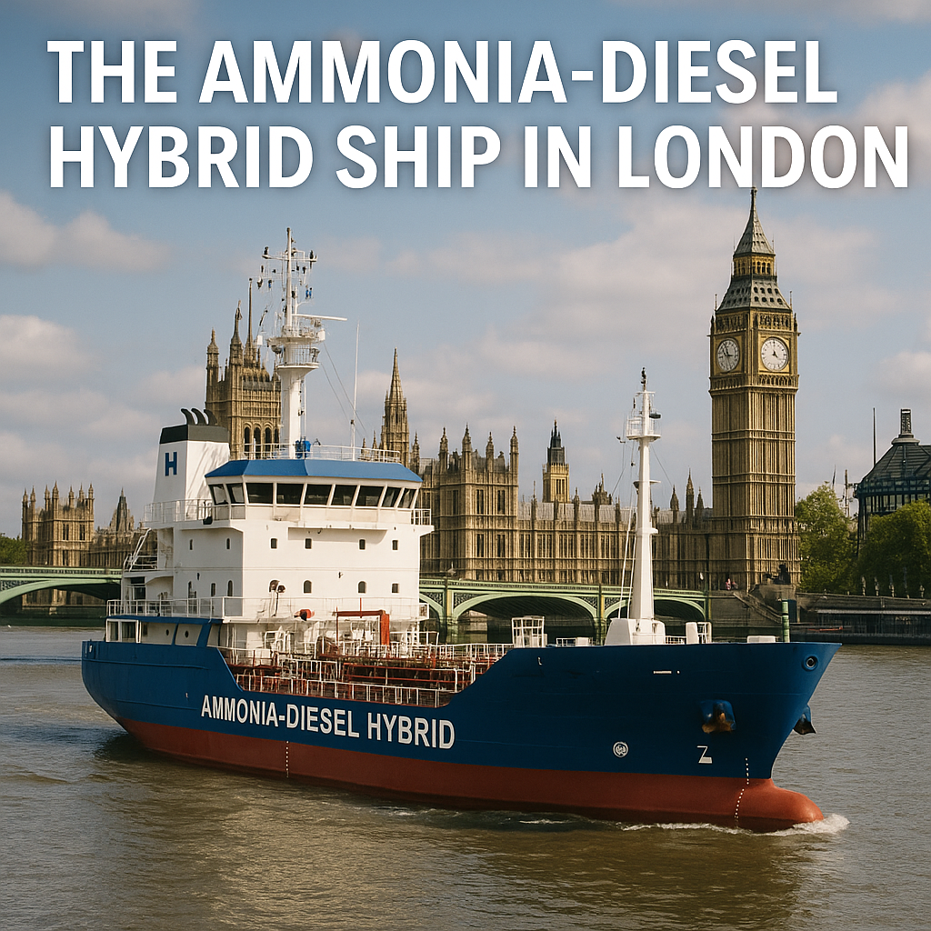 Fortescue’s Green Pioneer: The Ammonia-Diesel Hybrid Ship in London