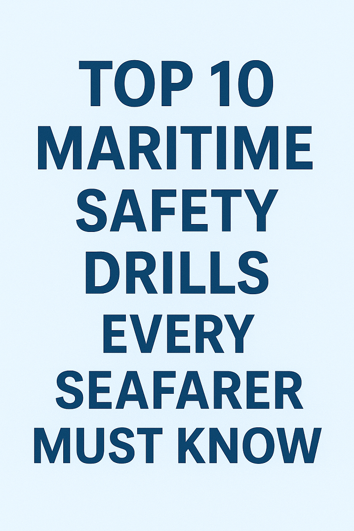 Top 10 Maritime Safety Drills Every Seafarer Must Know