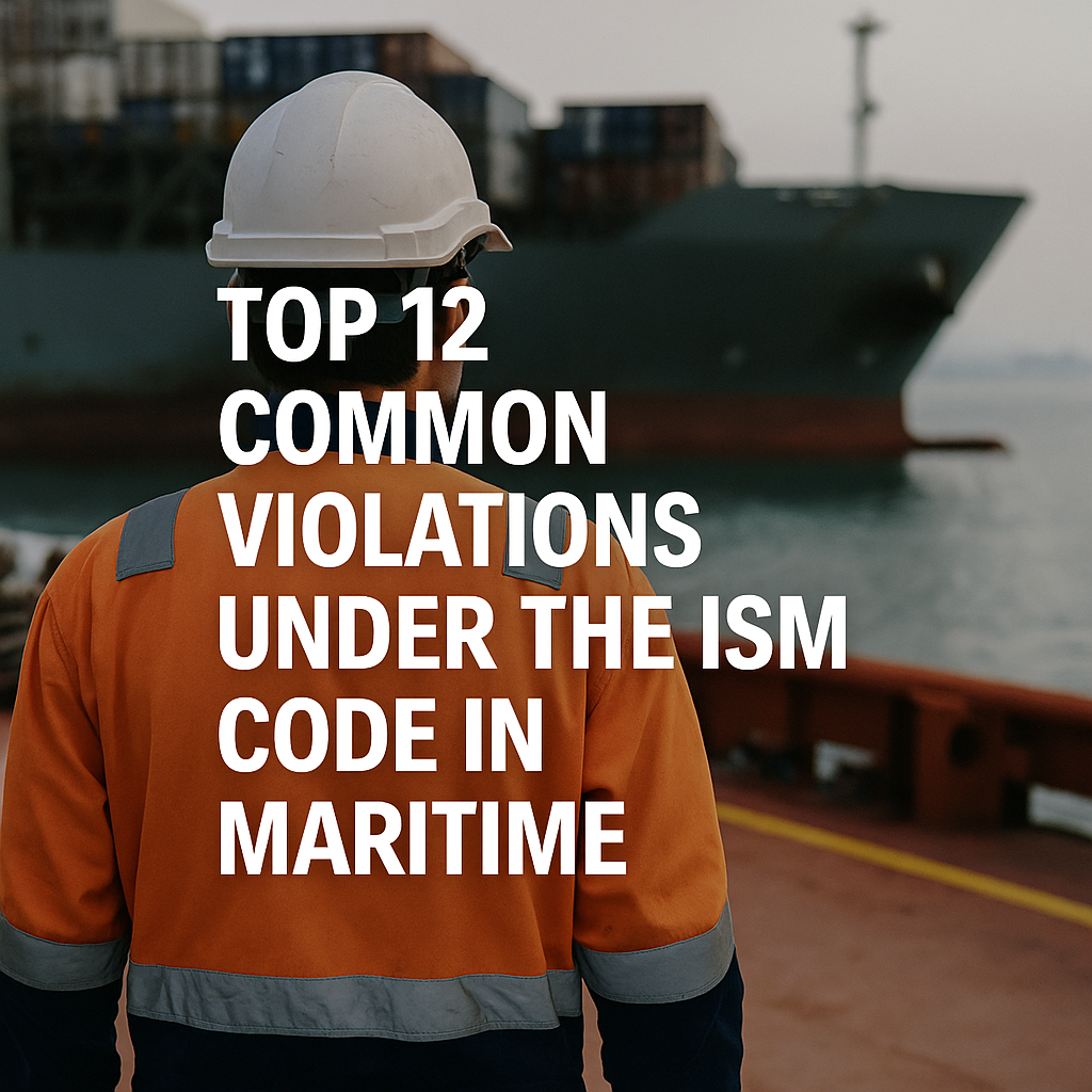Top 12 Common Violations Under the ISM Code in Maritime