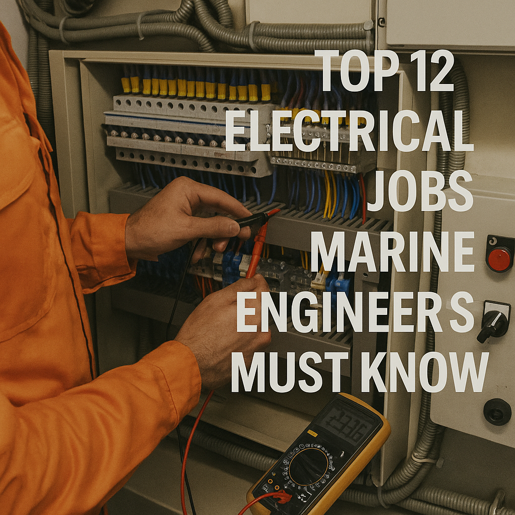 Top 12 Electrical Jobs Marine Engineers Must Know Onboard