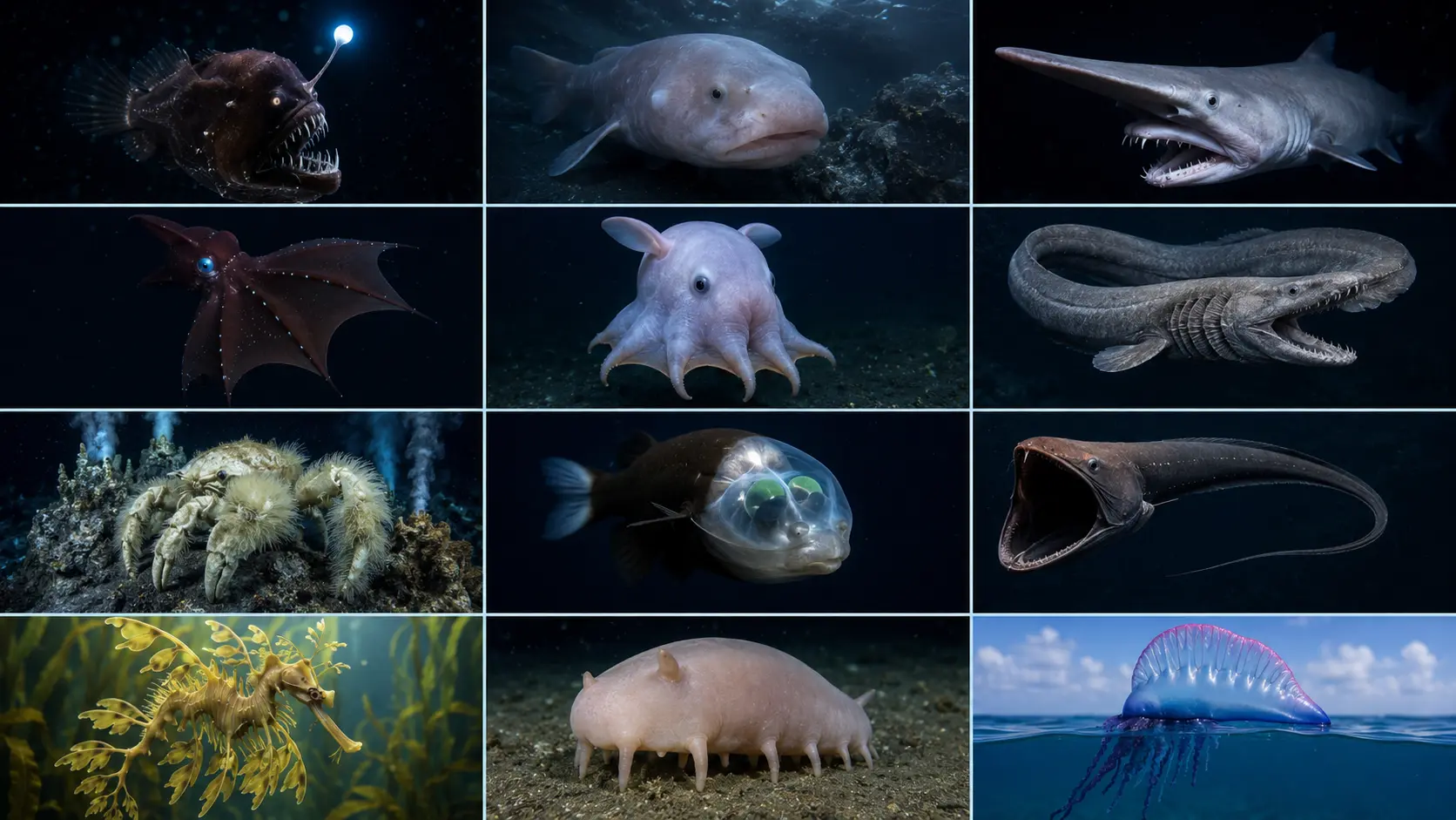 Top 12 Most Strange Creatures in Oceans and Seas