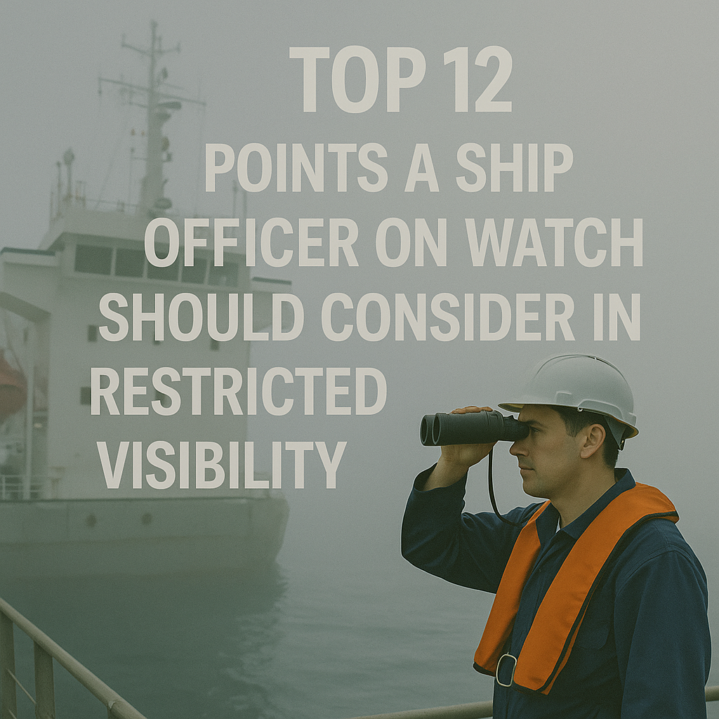 Top 12 Points a Ship Officer on Watch Should Consider in Restricted Visibility