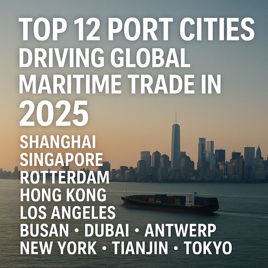 Top 12 Port Cities Driving Global Maritime Trade in 2025