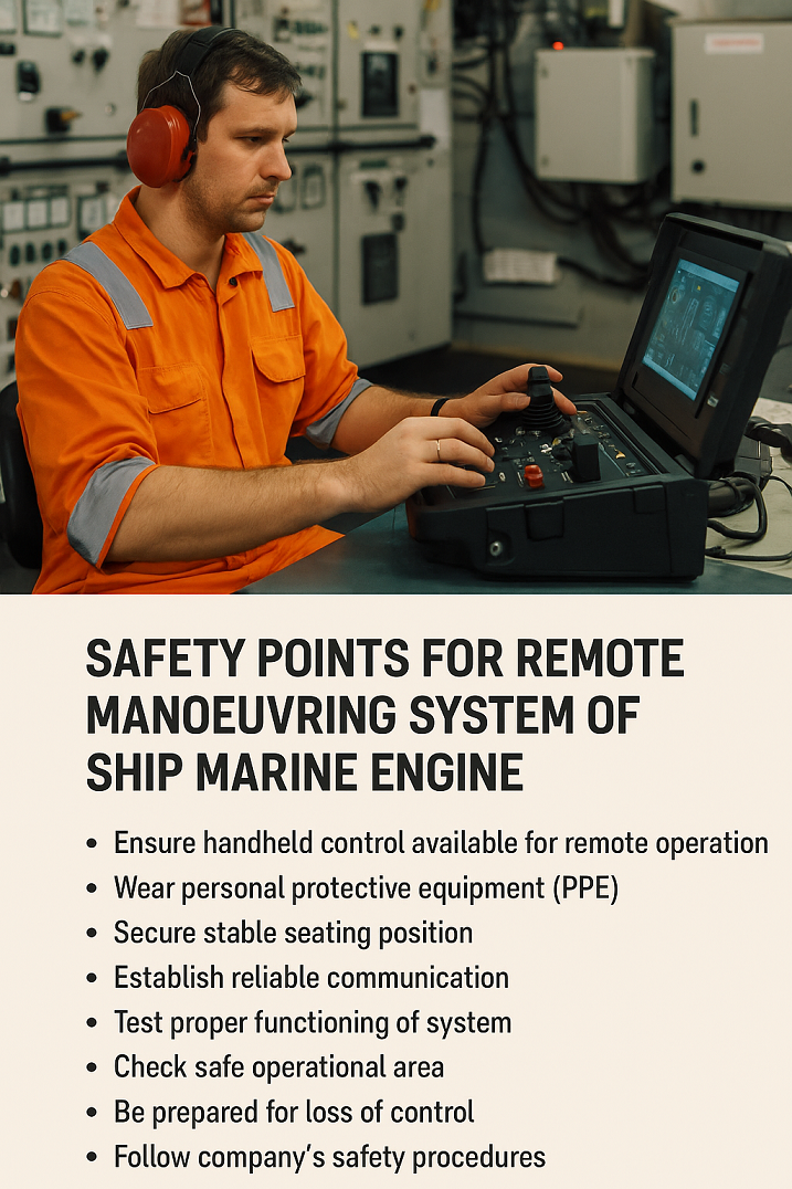 Top 12 Safety Points for Remote Manoeuvring System of Marine Engine