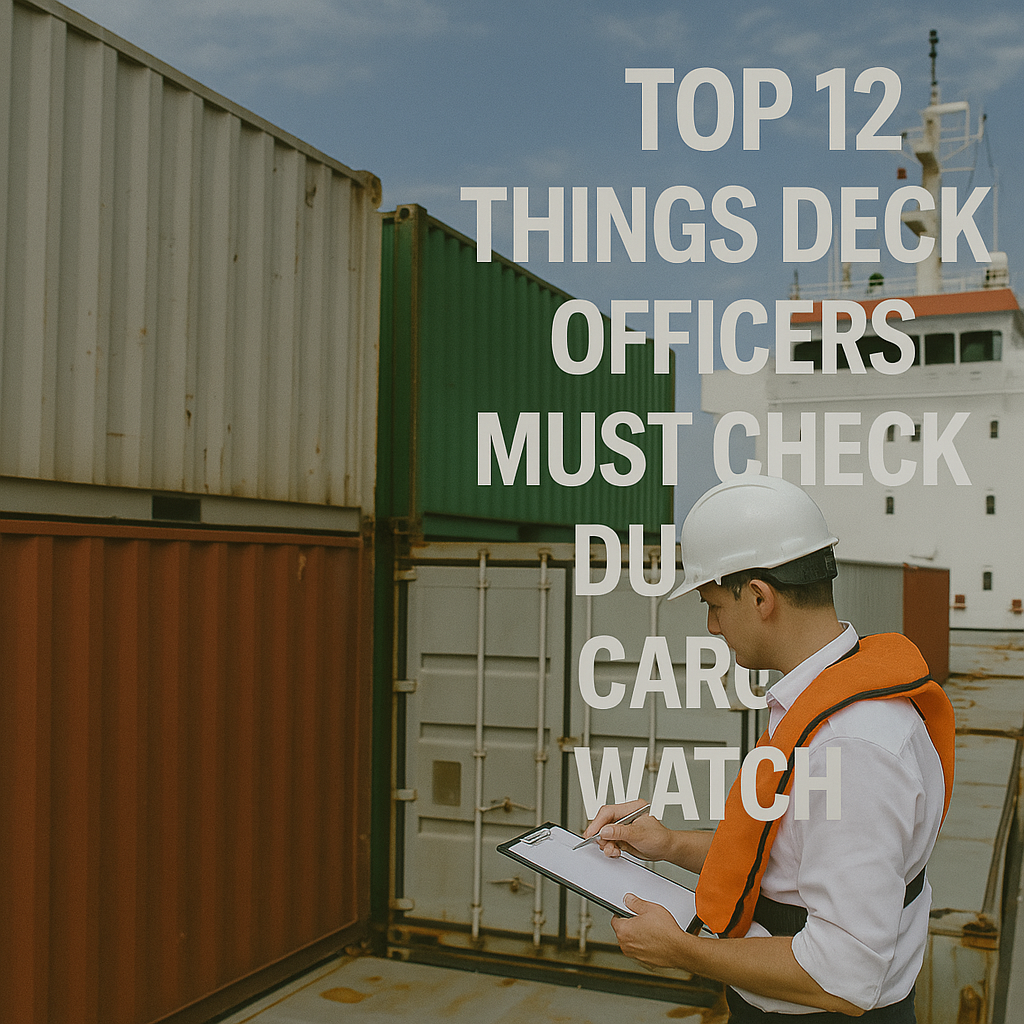 Top 12 Things Deck Officers Must Check During Cargo Watch