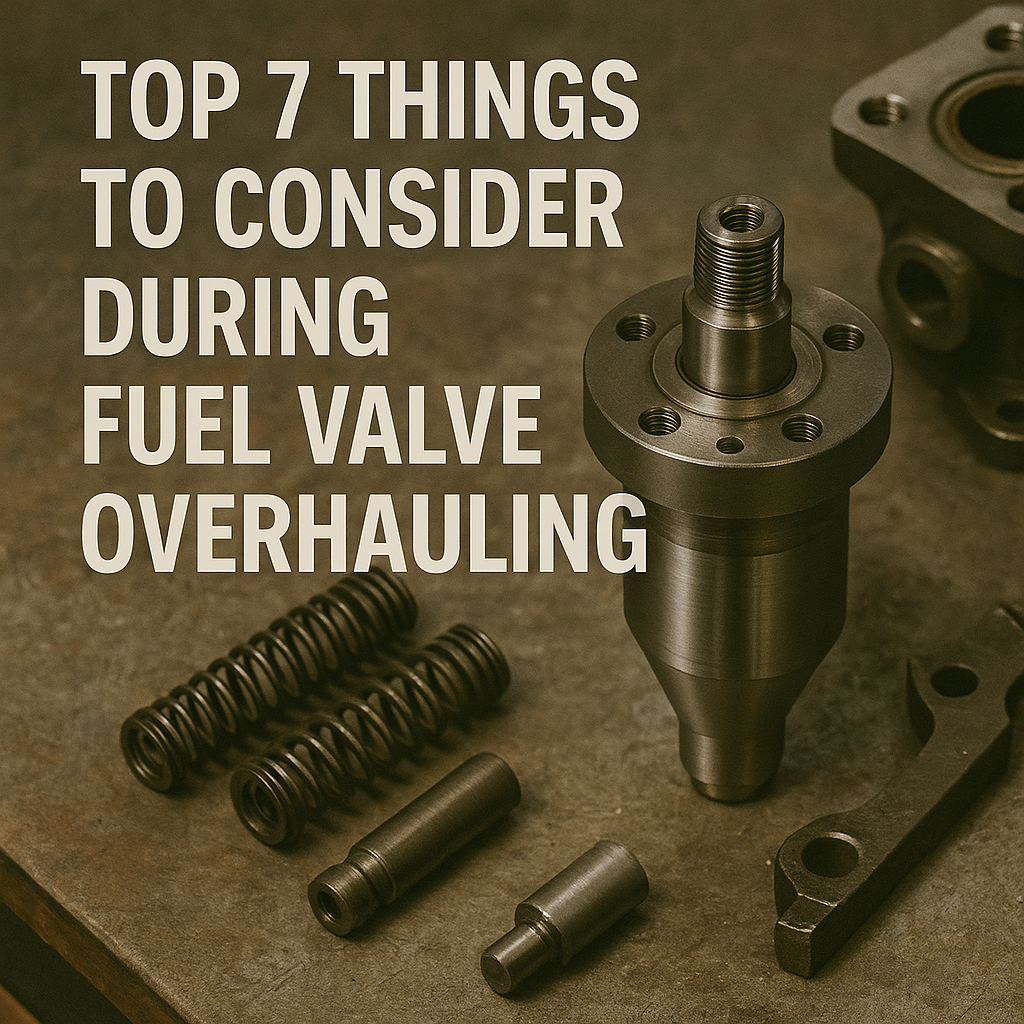 Top 7 Things to Consider During Fuel Valve Overhauling