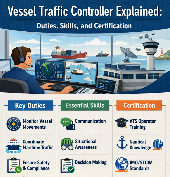Vessel Traffic Controller Explained: Duties, Skills, and Certification