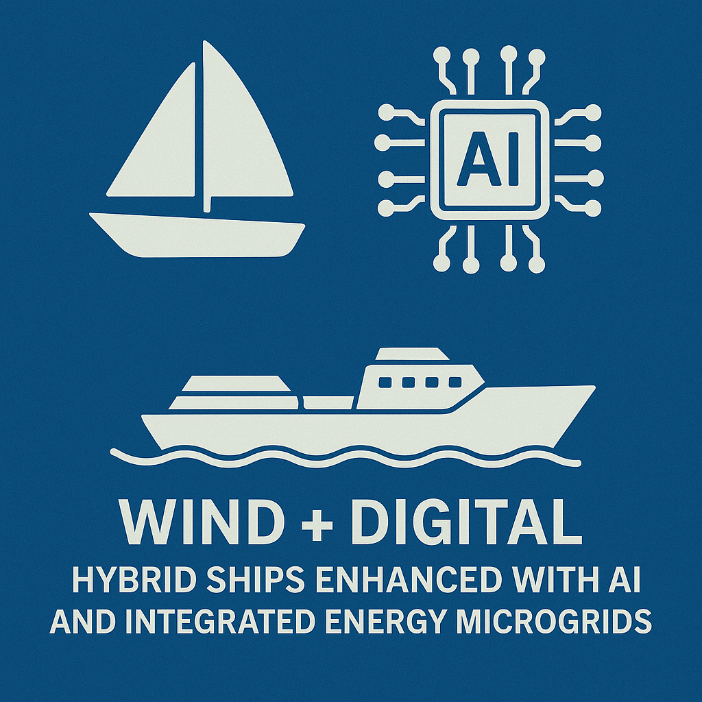 Wind + Digital: Hybrid Ships Enhanced with AI and Integrated Energy Microgrids