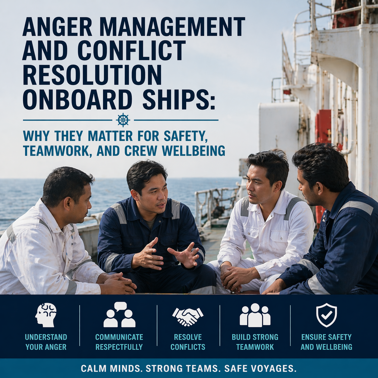 Anger Management and Conflict Resolution Onboard Ships: Why They Matter for Safety, Teamwork, and Crew Wellbeing