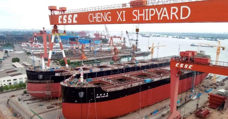 China Shipyards, Orders for 123 Billion Dollars